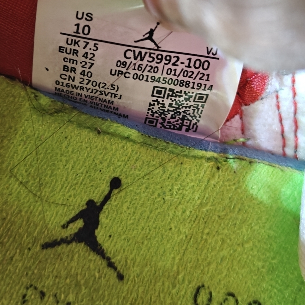 Nike Jordan MA2 Greatest Gift White Black Red Sneaker Women's Shoes Size 10 - Picture 12 of 12